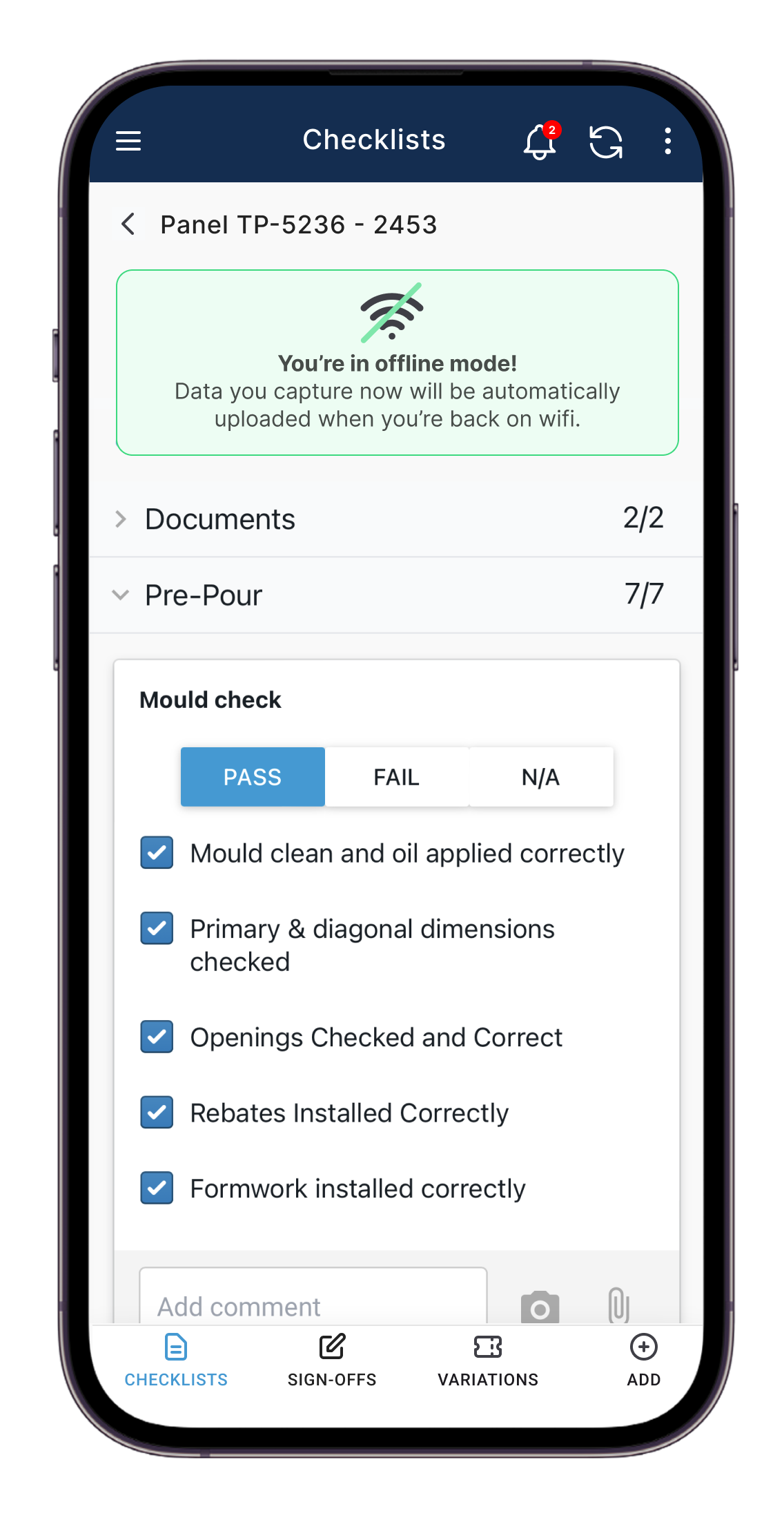 CONQA mobile - Offline checklists-1