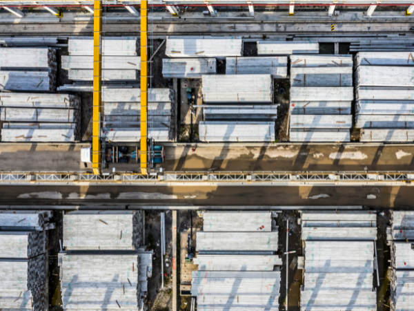 Precast elements aerial