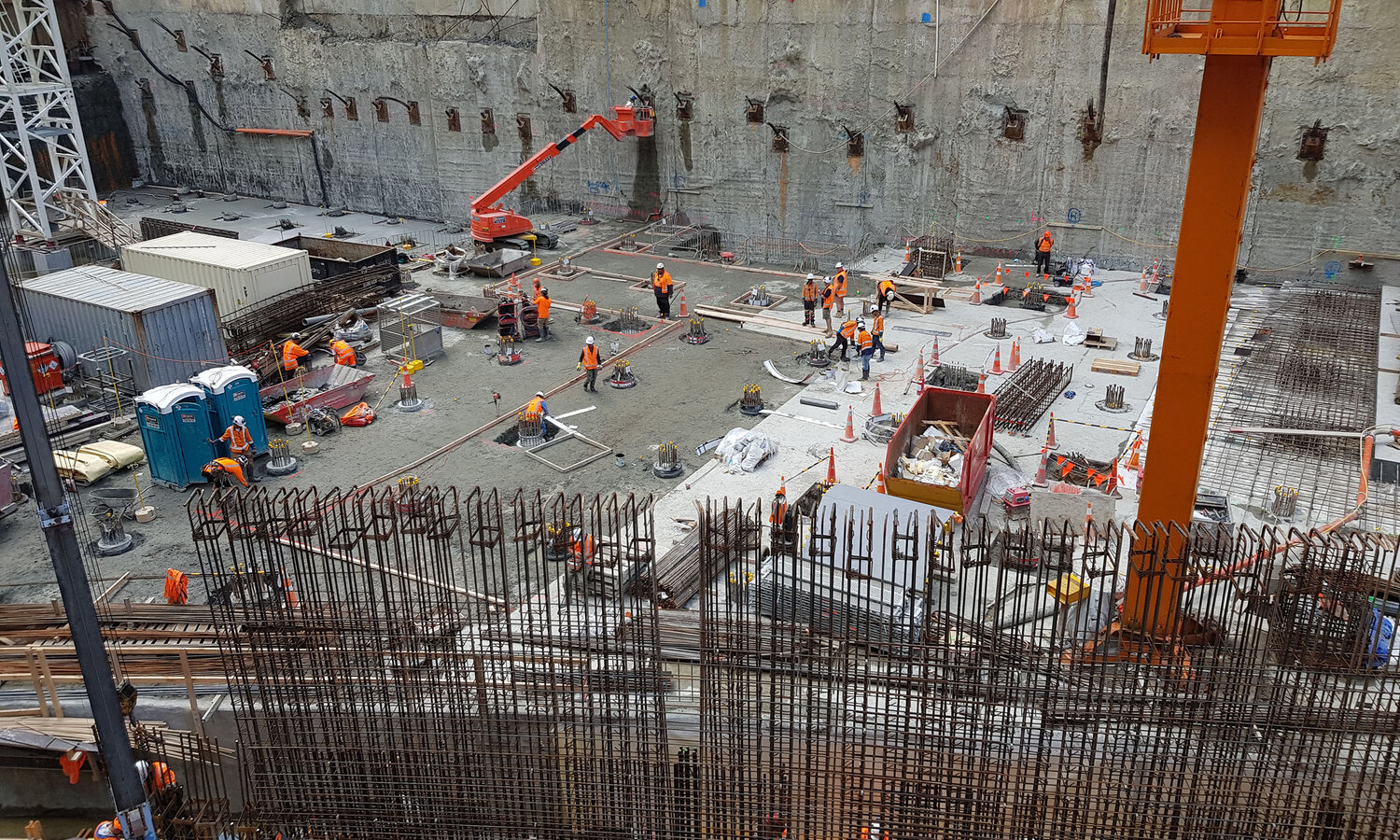 Sansom façade and waterproofing work on a commercial project